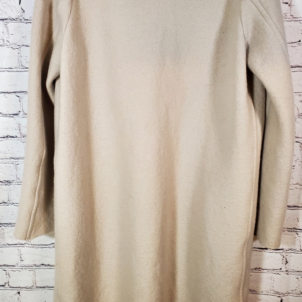 LANIUS 100% VIRGIN WOOL LONG COAT Size 42 Large - Picture 9 of 15